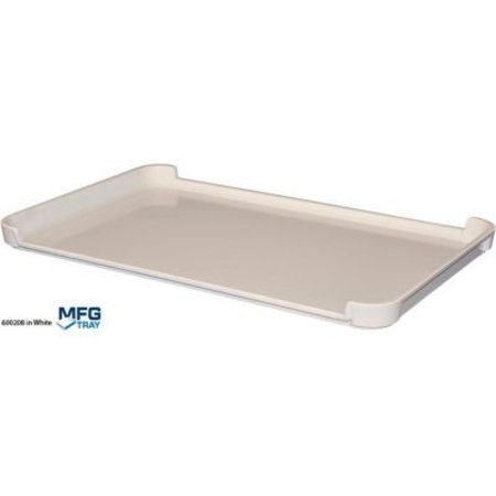 MFG TRAY Molded Fiberglass Stackable Conveyor/Assembly Tray 600208 -23-7/8"L x 14-7/8"W x 1-3/8"H, White 6002085269